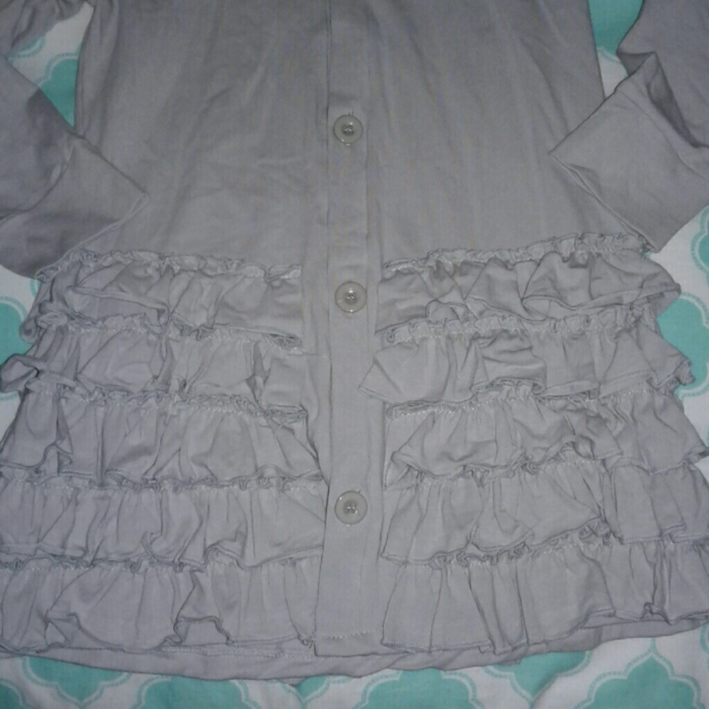*SOLD* Ruffle Hooded Jacket - Picture 4 of 6